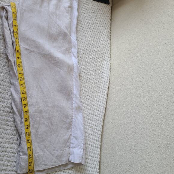 J. Crew Beige 100% Linen Pants Women's Size S - Picture 7 of 8
